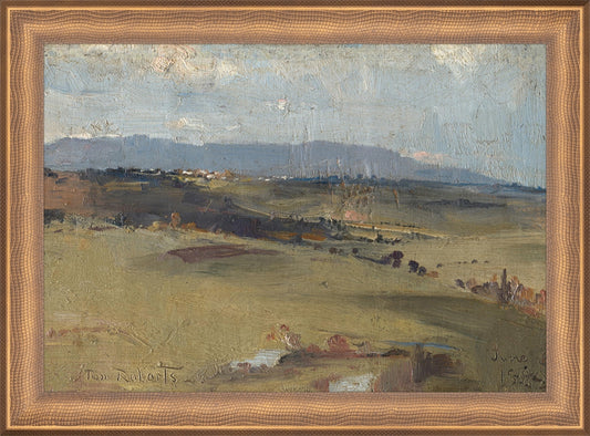 Framed Hills. Frame: Timeless Bronze. Paper: Rag Paper. Art Size: 7x10. Final Size: 8'' X 11''