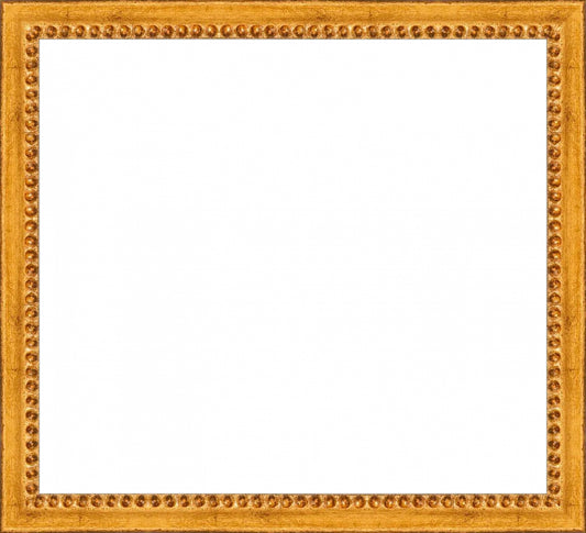 Gold Beaded Frame. Opening Size: 9x10. Final Size: 10'' X 11''