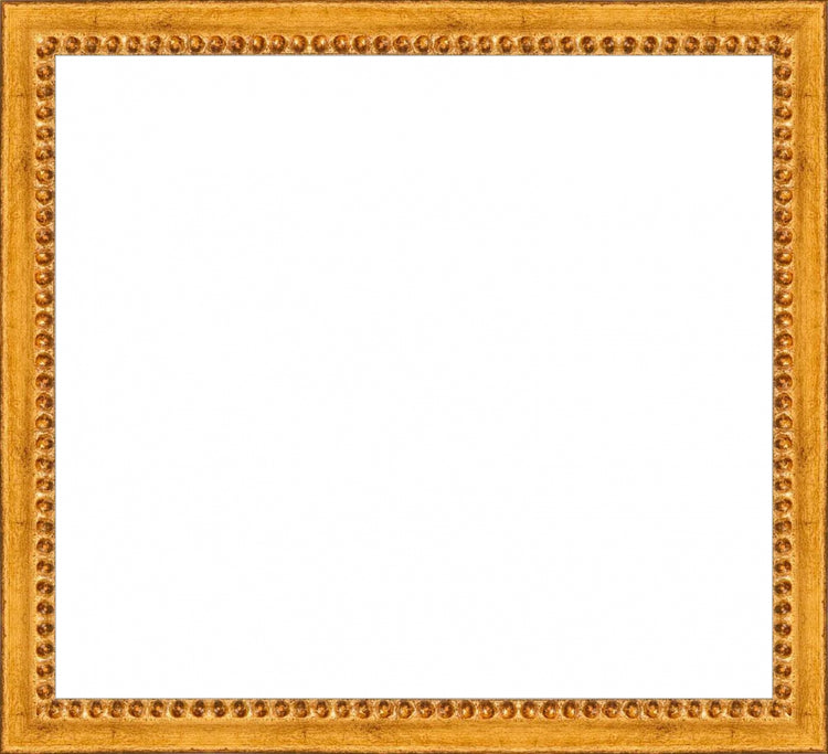 Gold Beaded Frame. Opening Size: 9x10. Final Size: 10'' X 11''