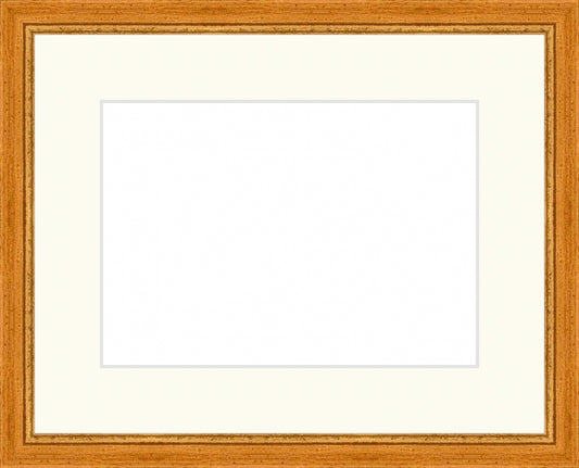 Thin Caramel Frame. Opening Size: 5x7. Final Size: 8'' X 10''
