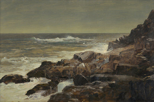 Framed Seashore. Frame: No Frame. Paper: Rag Paper. Art Size: 14x21. Final Size: 14'' X 21''