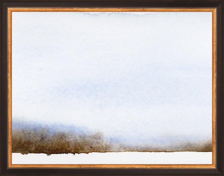 Framed Moody Winter. Frame: Traditional Black and Gold. Paper: Rag Paper. Art Size: 10x13. Final Size: 11'' X 14''