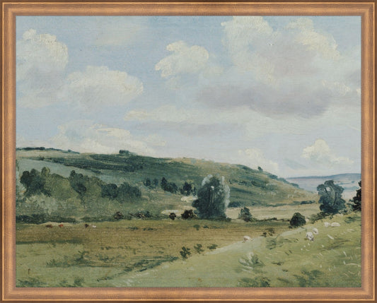 Framed Pastures. Frame: Timeless Bronze. Paper: Rag Paper. Art Size: 15x19. Final Size: 16'' X 20''