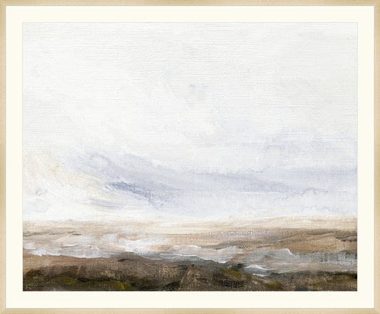 Framed Dunes. Frame: Natural Matte Wood. Paper: Rag Paper. Art Size: 29x36. Final Size: 33'' X 40''