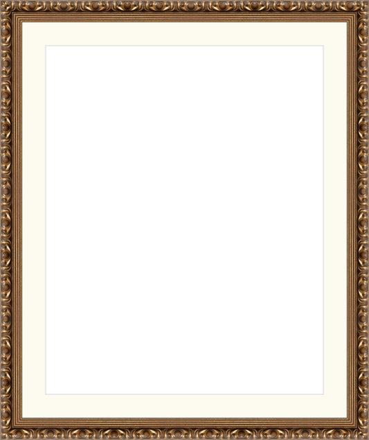 Gold Ornate Frame. Opening Size: 20x16. Final Size: 25'' X 21''