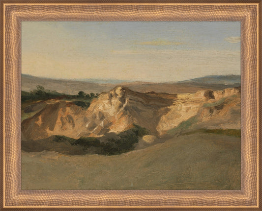 Framed Campagna. Frame: Timeless Bronze. Paper: Rag Paper. Art Size: 7x9. Final Size: 8'' X 10''