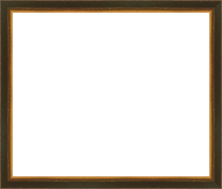 Black and Gold Brushed Frame. Opening Size: 15x18. Final Size: 17'' X 20''