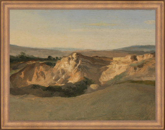 Framed Campagna. Frame: Timeless Bronze. Paper: Rag Paper. Art Size: 10x13. Final Size: 11'' X 14''