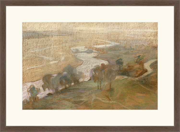 Uploaded Art:Pastel Valley 23ratio.jpg. Frame: Deep Brown. Paper: Rag Paper. Art Size: 13x20. Final Size: 19'' X 26''