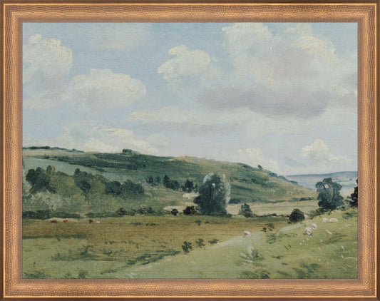 Framed Pastures. Frame: Timeless Bronze. Paper: Rag Paper. Art Size: 10x13. Final Size: 11'' X 14''