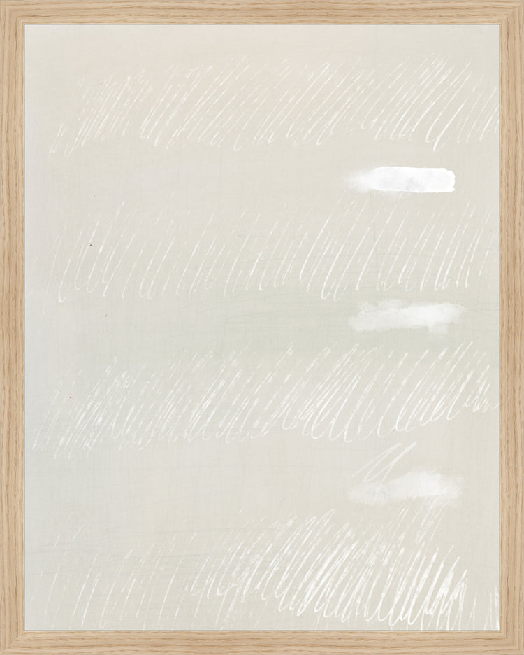 Framed Scribbles I. Frame: Natural Oak. Paper: Rag Paper. Art Size: 19x15. Final Size: 20'' X 16''