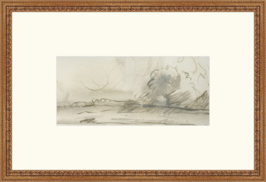 Uploaded Art:1 copy.jpg. Frame: Madrid Gold. Paper: Rag Paper. Art Size: 6x13. Final Size: 15'' X 22''