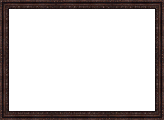 Florence Walnut Frame. Opening Size: 19x27. Final Size: 21'' X 29''