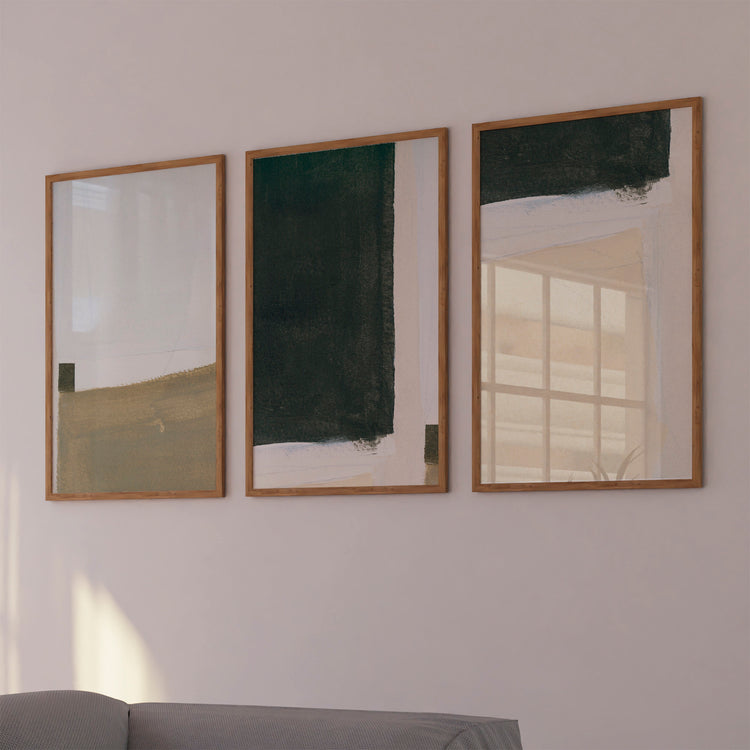 Set of Three Prints Abstract Blocks | Wall Art Prints Abstract 3 Sets | Set of Prints Abstract | Set of 3 Art Prints Abstract | Wall Art Set