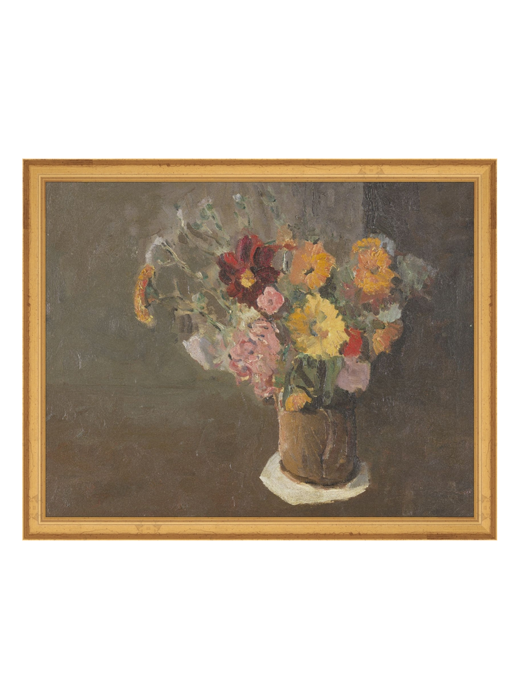 Vintage Vase of Flowers II HoJ 2